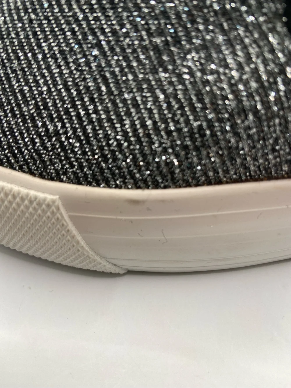 Alexis Be deal Slip On Platform Glitter Sneakers Size 6 New Metallic